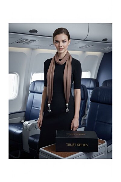 Gönülden Tasarım Дизайн Жіночий шарф з кінчиками у формі слонової кістки КОРИ...