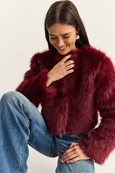 Bianco Lucci Women's Faux Fur Lined Coat 38119 60251968