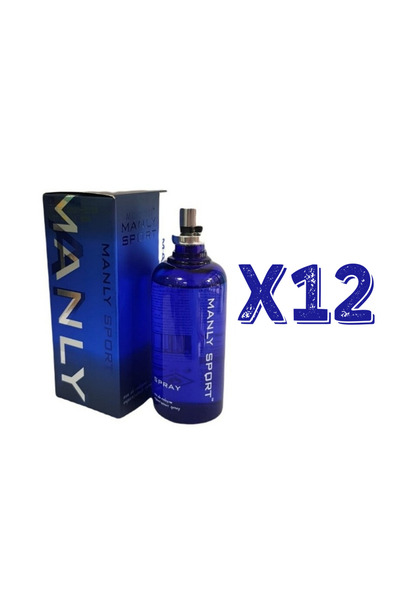 Manly Sport EDC 125 Ml Erkek Parfüm 12 Adet