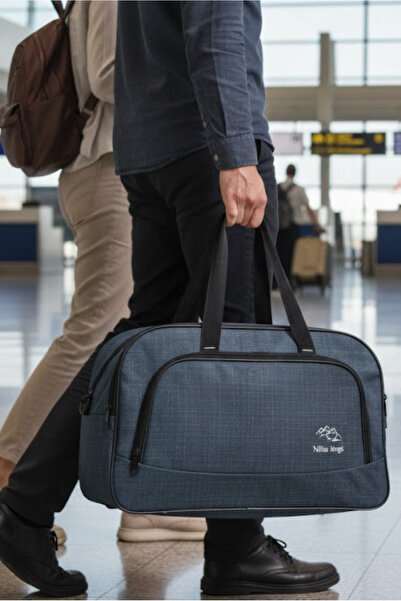 Fiyaka Nil-01 Unısex Havlu Kumaş Hostes Valiz Seyahat Tatil Spor Hastane Çok Gözlü El Ve Omuz Çantası Kabin