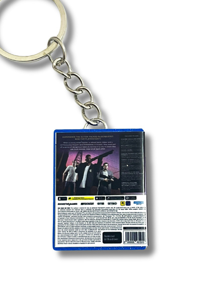 Cosmic Star Gta 5 Grand Theft Auto V Miniature Ps5 Game Box Keychain
