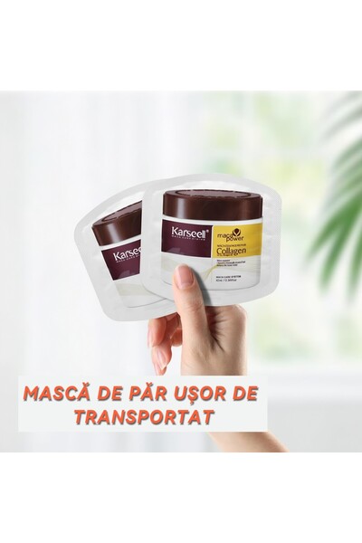 Karseell Hair Mask Set, 24 Sachets for Travel, Deep Treatment, Hydration and Regeneration for Damage