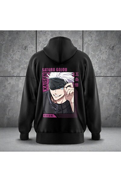 FG KONNİCHİWA Φούτερ Anime Kaisen Jujutsu με κουκούλα Ανδρικό Γυναικείο με κουκούλα Cosplay Gojo Satoru