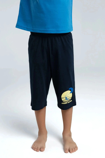 Rolypoly Boy's Blue Capri Set