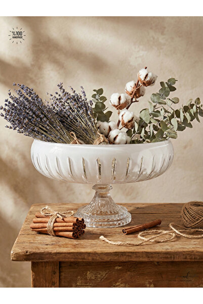 AKDEN STORE El Yapımı Kristal Dekoratif Sofra Sunum Kasesi