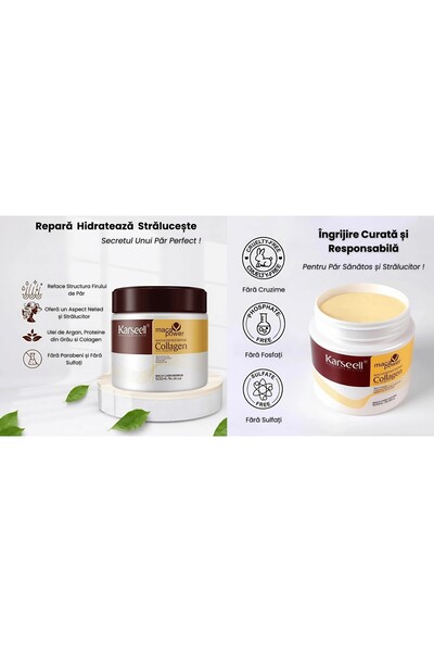 Karseell Karseell hair care set: Collagen mask 500ml + Maca essence shampoo 500ml