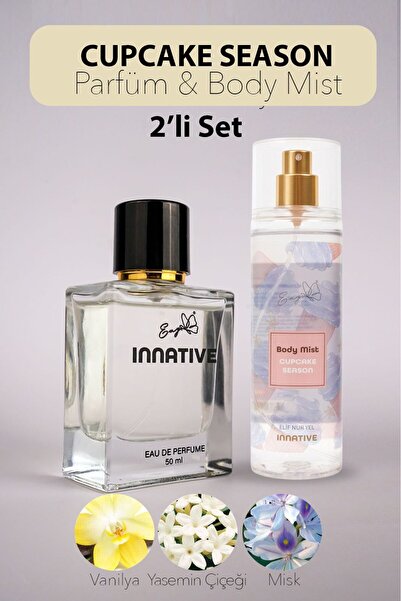 INNATIVE ENY Cupcake Season Parfüm ve Body Mist İkili Set 50&200ml