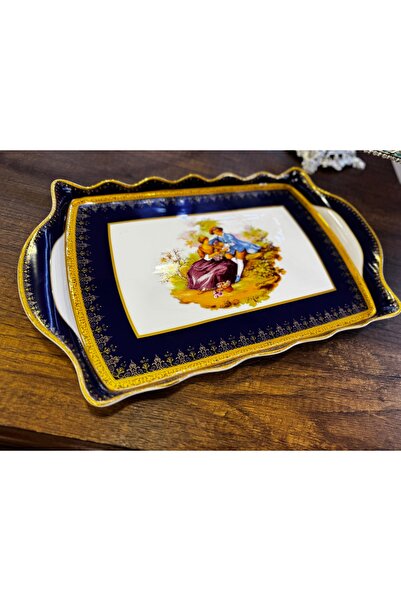 hediye ESTERHOMEDECOR Porselen fragonard model tepsi