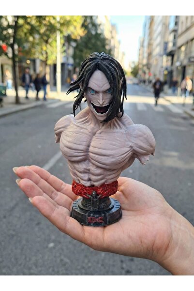 eselya Eselya3d Attack on Titan Eren Yeager Büst, Eren Titan, Anime Figure Co...