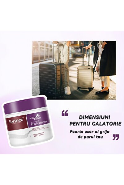 KARSEELL Mască de păr mov 100 ml - Toner anti-gălbui pentru păr blond