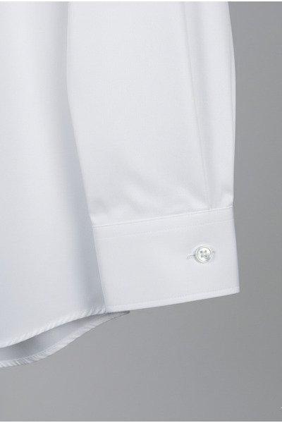 YusGos Long Sleeve Cotton Satin Easy Iron Regular Fit High Quality Premium Men's Shirt White 3XL