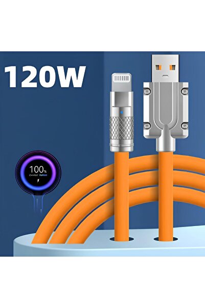 ranker 120W 6A Fast Charging Data Cable, Zinc Alloy Interface Design, Ultra-Durable Flexible Wire, Compatible with iPhone