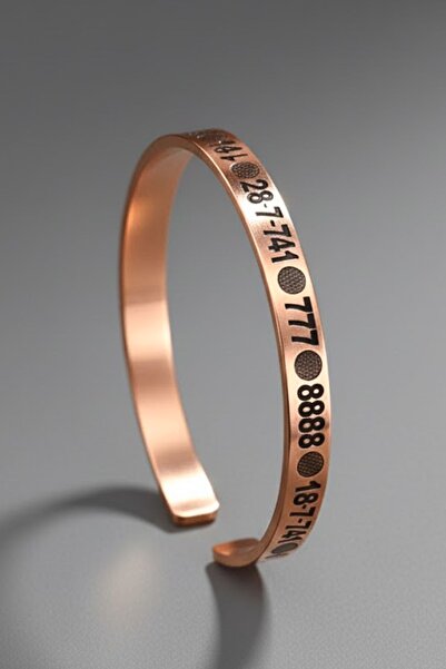 İyyaKee سوار نحاسي للرجال والنساء من ماركة Angel Numbers، يحمل معاني الطاقة ا...