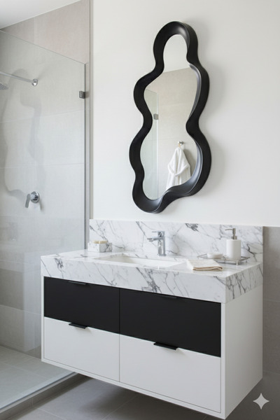 Generic مرآة أنيقة بإطار فخم تضيف لمسة راقية للمكان 100×49 سم