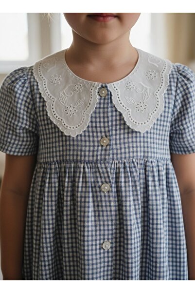 Toka Delisi Çocuklar Için Beyaz Renk Vintage Fisto Yakalık