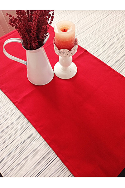 TırtılPitiPiti Red Premium Linen Fabric Runner