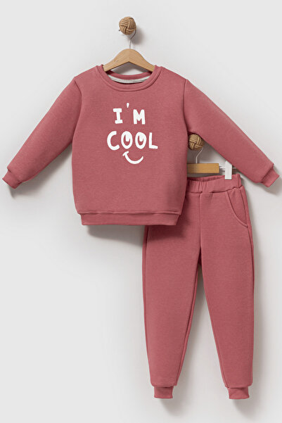 Naive Baby 3 İplik Ş Fleece-Lined Children's Tracksuit Set - Im Cool