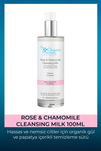 The Organic Pharmacy Rose & Chamomile Cleansing Milk - Yüz Temizleme Sütü 100ml