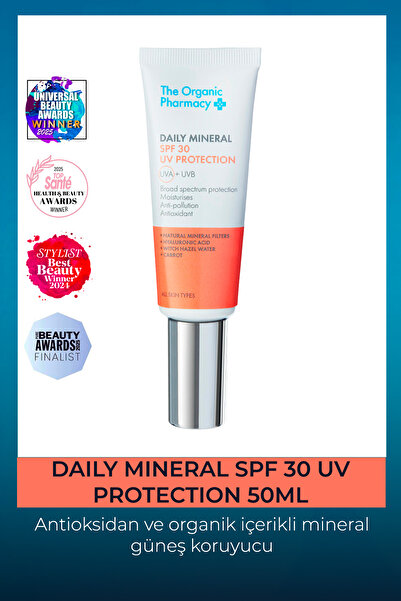 The Organic Pharmacy Daily Mineral SPF 30 UV Protection - Mineral Güneş Koruyucu 50ml