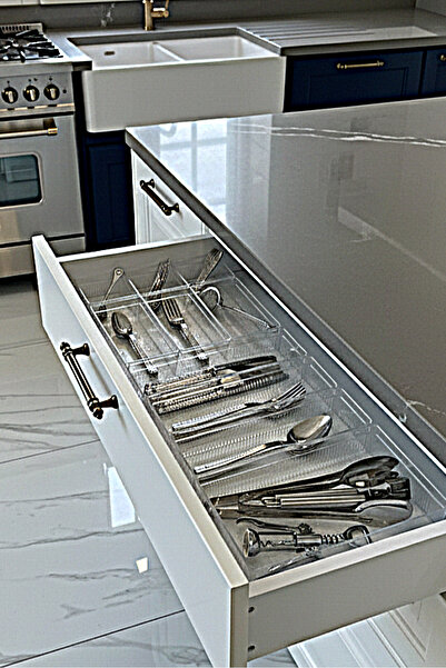 UNIQUE ME 10-Piece Modular Kitchen Drawer Organizer Set - Crystal Glass Look ...