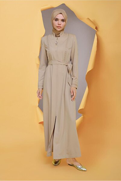 Alvina 10219 Model Embroidered and Beaded Parde