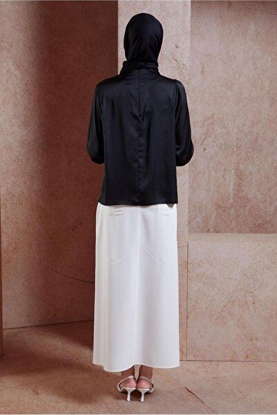 Alvina Σατέν Μπλούζα - Λεπτομέρεια από πέτρα, Μοντέλο 44734