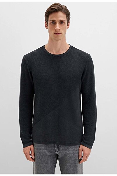 Mavi M070702-900 Crew Neck Sweater Men's Sweatshirt Black