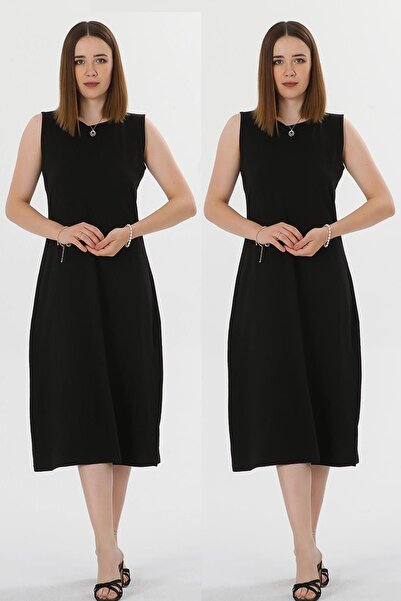 ESPİNA Γυναικεία Αμάνικη Φόδρα Φόρεμα - Εσωρούχο - Σετ 2 τεμαχίων