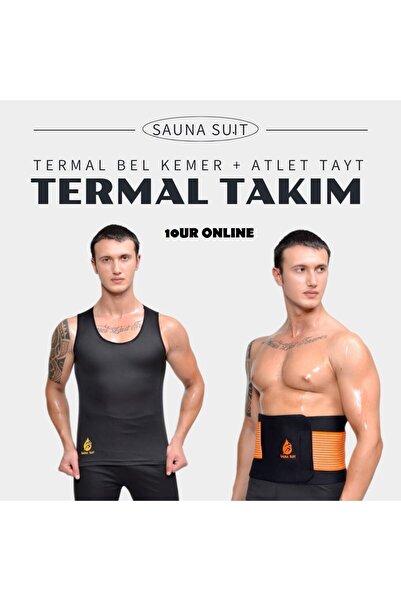 crıtıcman Сауна костюм (с видео) Мъжки термо костюм, комплект долна част на г...