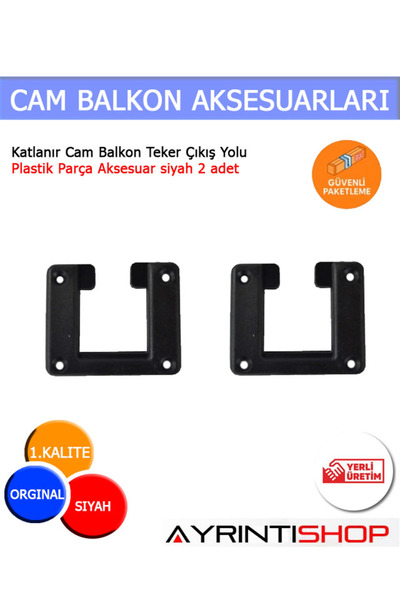 Genel Markalar Cam Balkon Teker Çıkış Plastik Aparat Yedek Parça 2 adet