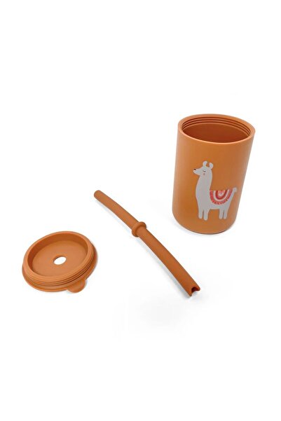 Pitikot Silicone Cup With Straw – Giraffe Pattern, Spill-Proof, Safe For Children