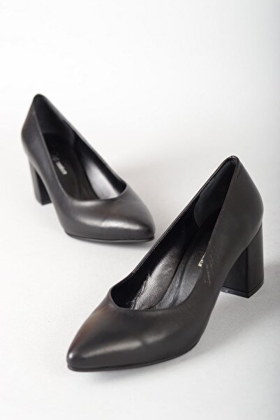 SEÇ KUNDURA SEÇ 1930 TACĂTURI CU TACĂT GROS STILETTO DIN PIELE AUTENTICĂ (6,5...