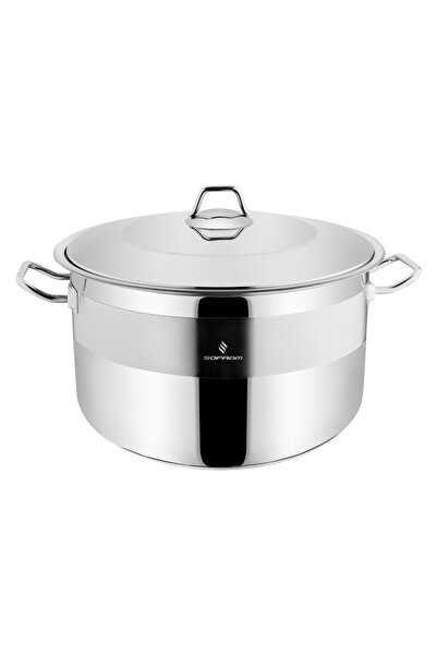 Sofram Turkish soft steel cooking pot, 15 liter capacity, 32 cm