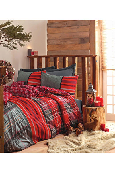 Cotton Box Santa - Gray Masculine Single Duvet Cover Set