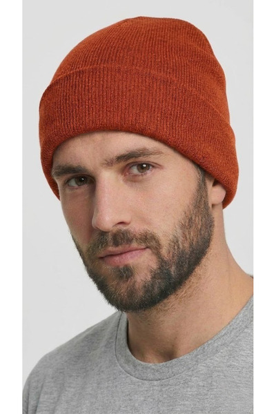 OnMyHead Πλεκτό καπέλο μπερέ σε χρώμα πλακάκι