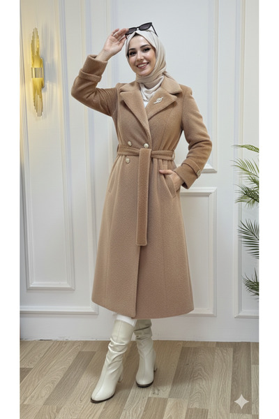 Tebrikler tekstil жіночий довгий зимовий тренч модель G3421