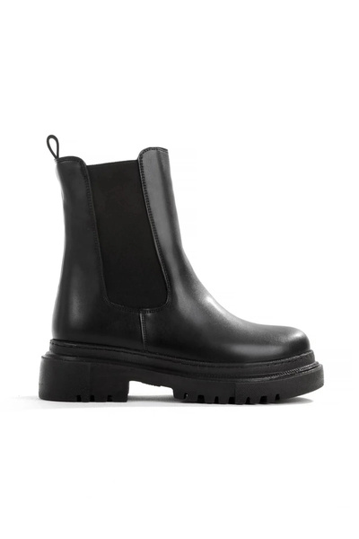 Lio Shoes Γυναικείες μπότες Μαύρες ελαστικές θερμοκρασίας χωρίς φερμουάρ