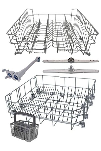 Beko Bulaşık Makinesi Alt Sepet + Üst Sepet Orjinal Ürün Kırılmaz Teker