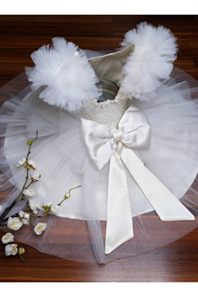 fustite cu luminite Rochița Albă de bebe, 12-18 luni - 12-18 luni (80-86 cm)