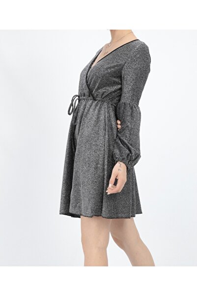 Nu Rochie scurta din lurex pentru Revelion