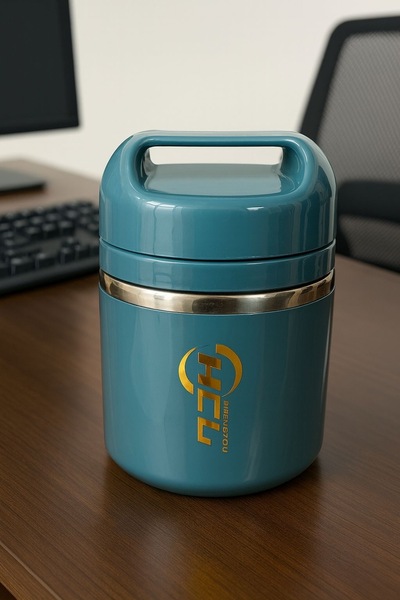 OEM Blue Casserole 630 ml with Stainless Steel Interior – Lunch Box for Food