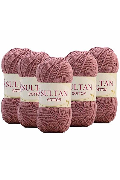 orhanucuzluk ( 5 Adet ) No:09 Gül Kurusu Sultan Cotton Amigurumi Ipi
