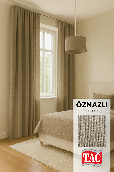 Perlife Gold ® Luxury Chenille Textured Blackout Curtain – No Pleats, Extra Foam – Rich Color Cardetel