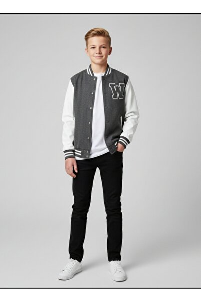 JNA Κορίτσια Αγόρια Παλτό Ζακέτα με κουμπωτό κλείσιμο Κολεγιακό Μοντέλο Κασέ ...