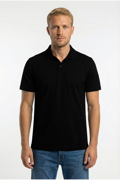 Cottonland Erkek ATLAS Polo Yaka Kısa Kollu Düğmeli Merserize Penye T-Shirt S...