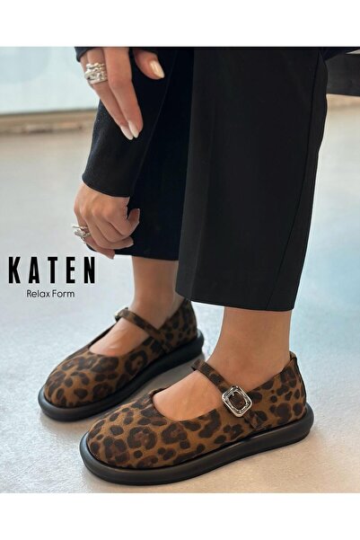Zuum Pantofi de damă Katen Daily Mary Jane - Leopard