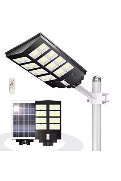 hoffmans 800W Solar LED Street Light - Solar Panel, Sensor + Remote Control, IP66, 12-14 Hours Autonomy