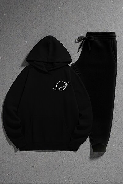 uyguntarz Σετ φόρμας Μαύρη Saturn