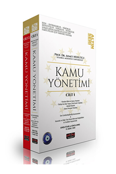 Savaş Yayınevi Savaş 2026 Kamu Yönetimi Seti Altın Seri Ahmet Nohutçu Savaş Yayınları