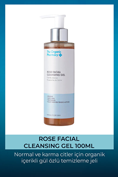 The Organic Pharmacy Rose Facial Cleansing Gel - Gül Özlü Yüz Temizleme Jeli 100ml